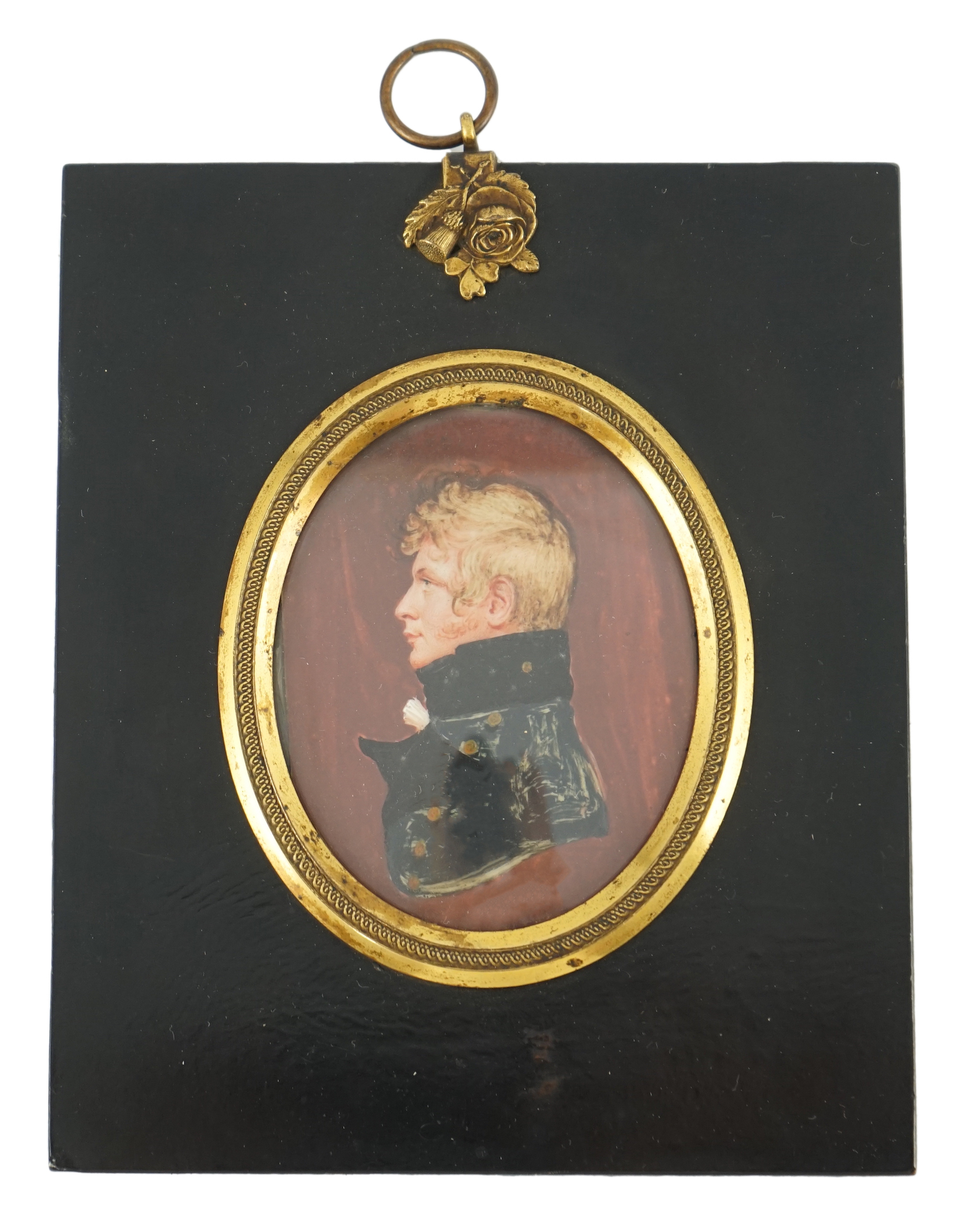 Mrs Anna Trewinnard (fl.1797-1806), a set of seven portrait miniatures of a father and his children, watercolour on ivory, 7.1 x 5.8cm. to 6.4 x 5cm. CITES Submission reference 9RT82CJH